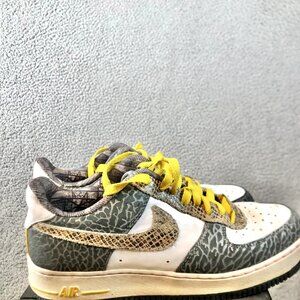 Nike ID Airforce 669709-991 2014 Limited Snakskin Carpe Diem Men’s Sz 7.5 Swoosh